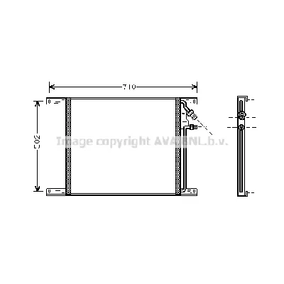 Kondenzator, klima-uređaj AVA COOLING DF5020 AVA IC-G0RLHN