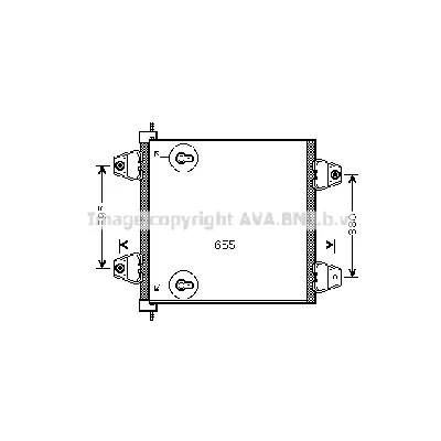 Kondenzator, klima-uređaj AVA COOLING DF5034 AVA IC-G0RLIG