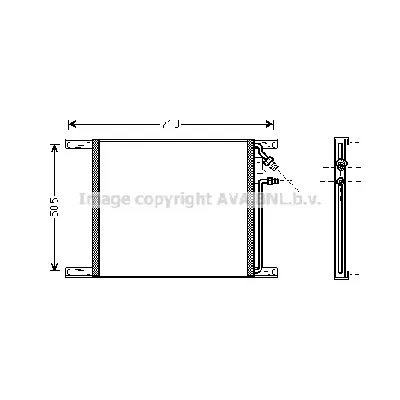 Kondenzator, klima-uređaj AVA COOLING DF5069 AVA IC-G0RLIF