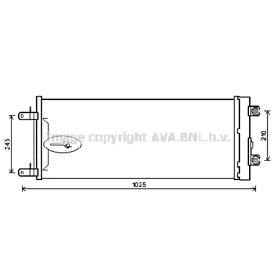 Kondenzator, klima-uređaj AVA COOLING DF5071D AVA IC-G0RLIH