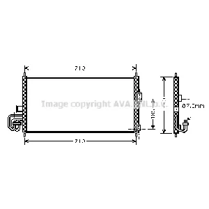 Kondenzator, klima-uređaj AVA COOLING DN5201 AVA IC-G0RMAL