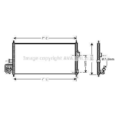 Kondenzator, klima-uređaj AVA COOLING DN5201 AVA IC-G0RMAL