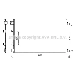 Kondenzator, klima-uređaj AVA COOLING DNA5406 AVA IC-G0RLC8