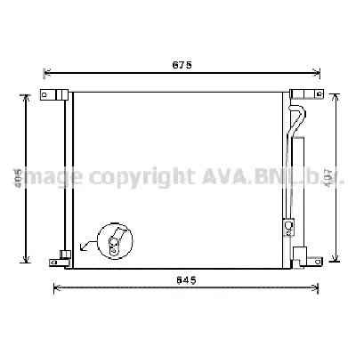 Kondenzator, klima-uređaj AVA COOLING DWA5139D AVA IC-G0RMBP