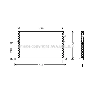 Kondenzator, klima-uređaj AVA COOLING FD5334 AVA IC-G0RLNO