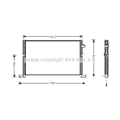 Kondenzator, klima-uređaj AVA COOLING FD5334 AVA IC-G0RLNO