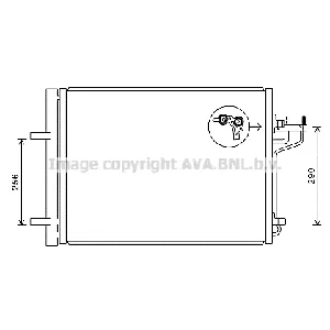 Kondenzator, klima-uređaj AVA COOLING FD5488D AVA IC-G0RMDO