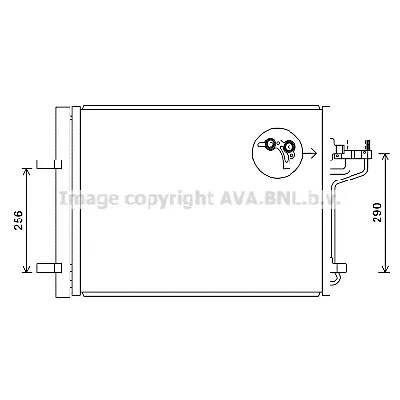 Kondenzator, klima-uređaj AVA COOLING FD5488D AVA IC-G0RMDO
