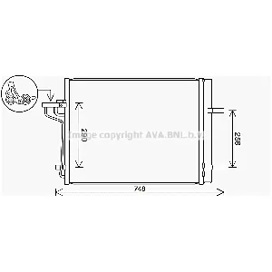 Kondenzator, klima-uređaj AVA COOLING FD5647D AVA IC-G0RLKO