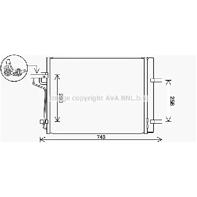 Kondenzator, klima-uređaj AVA COOLING FD5647D AVA IC-G0RLKO