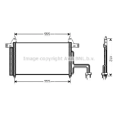 Kondenzator, klima-uređaj AVA COOLING FT5253D AVA IC-G0RJ1E