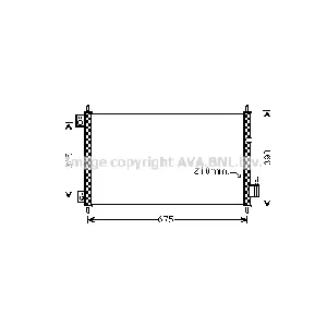 Kondenzator, klima-uređaj AVA COOLING HD5229 AVA IC-G0RMAF