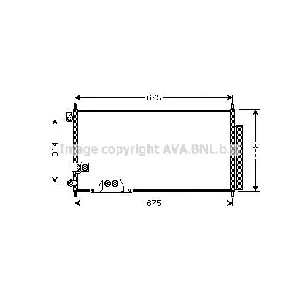 Kondenzator, klima-uređaj AVA COOLING HDA5239D AVA IC-G0RMAE