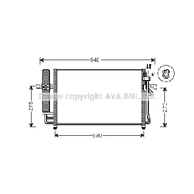 Kondenzator, klima-uređaj AVA COOLING HY5087D AVA IC-G0RIWH