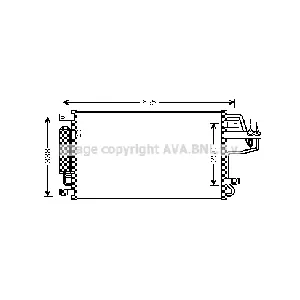 Kondenzator, klima-uređaj AVA COOLING HY5156D AVA IC-G0RLFB