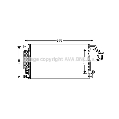 Kondenzator, klima-uređaj AVA COOLING HY5156D AVA IC-G0RLFB