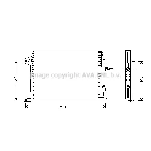 Kondenzator, klima-uređaj AVA COOLING IV5034 AVA IC-G0RLHK