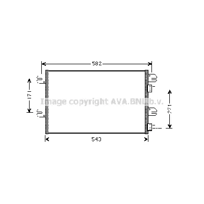 Kondenzator, klima-uređaj AVA COOLING IV5063 AVA IC-G0RLHI
