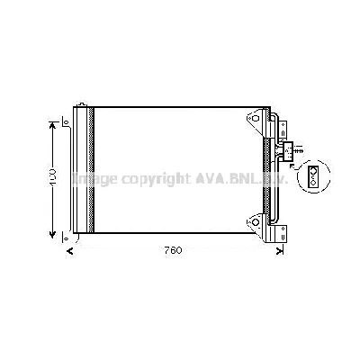 Kondenzator, klima-uređaj AVA COOLING IVA5081D AVA IC-G0RLIA