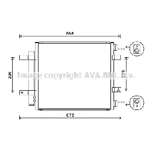 Kondenzator, klima-uređaj AVA COOLING JR5053D AVA IC-G0RLGL