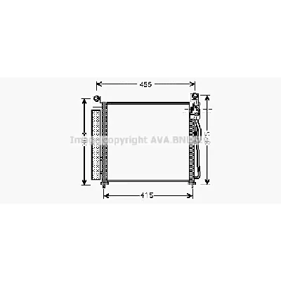 Kondenzator, klima-uređaj AVA COOLING KA5065D AVA IC-G0RLBL