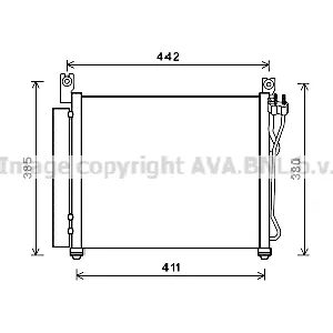 Kondenzator, klima-uređaj AVA COOLING KAA5158D AVA IC-G0RLBM