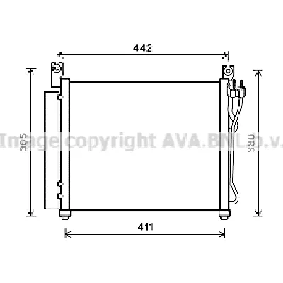 Kondenzator, klima-uređaj AVA COOLING KAA5158D AVA IC-G0RLBM