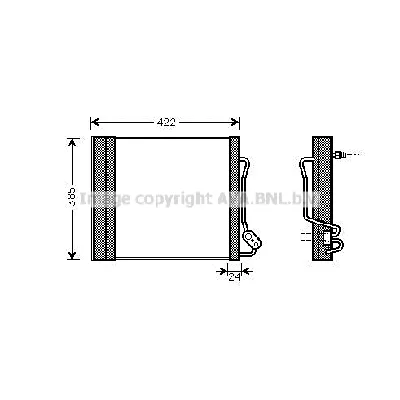 Kondenzator, klima-uređaj AVA COOLING MCA5001D AVA IC-G0RLMU