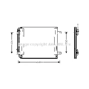 Kondenzator, klima-uređaj AVA COOLING ME5145 AVA IC-G0RLHC