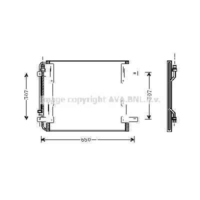 Kondenzator, klima-uređaj AVA COOLING ME5145 AVA IC-G0RLHC