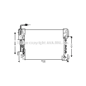 Kondenzator, klima-uređaj AVA COOLING ME5210 AVA IC-G0RLH6
