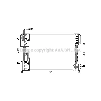 Kondenzator, klima-uređaj AVA COOLING ME5210 AVA IC-G0RLH6
