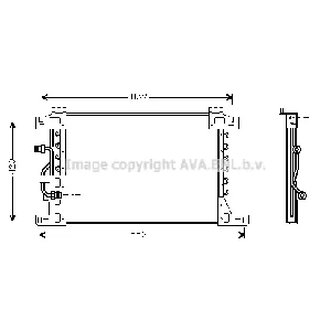 Kondenzator, klima-uređaj AVA COOLING MEA5144 AVA IC-G0RLH9