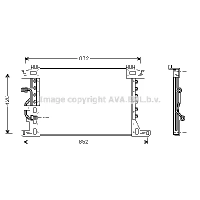 Kondenzator, klima-uređaj AVA COOLING MEA5144 AVA IC-G0RLH9