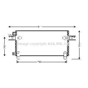 Kondenzator, klima-uređaj AVA COOLING MNA5020 AVA IC-G0RLIB