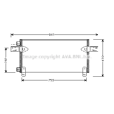 Kondenzator, klima-uređaj AVA COOLING MNA5020 AVA IC-G0RLIB