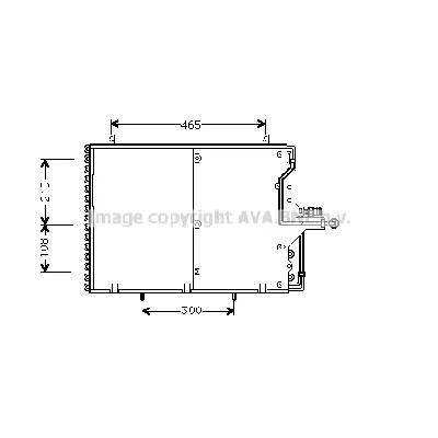 Kondenzator, klima-uređaj AVA COOLING MS5169 AVA IC-G0RKP6