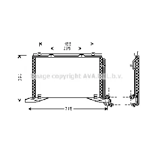Kondenzator, klima-uređaj AVA COOLING MS5222 AVA IC-G0RIV0