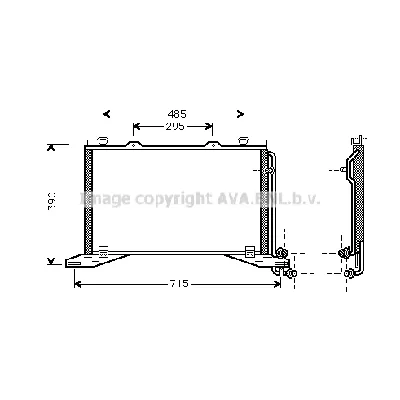 Kondenzator, klima-uređaj AVA COOLING MS5222 AVA IC-G0RIV0