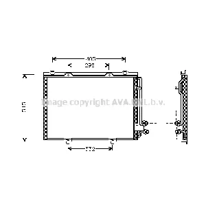 Kondenzator, klima-uređaj AVA COOLING MS5232 AVA IC-G0RIV2