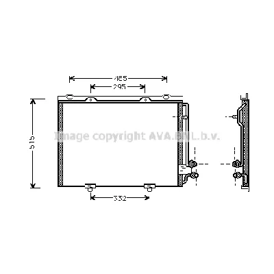 Kondenzator, klima-uređaj AVA COOLING MS5232 AVA IC-G0RIV2