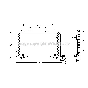 Kondenzator, klima-uređaj AVA COOLING MSA5268 AVA IC-G0RIV1
