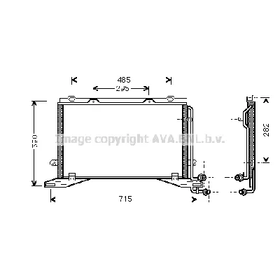 Kondenzator, klima-uređaj AVA COOLING MSA5268 AVA IC-G0RIV1