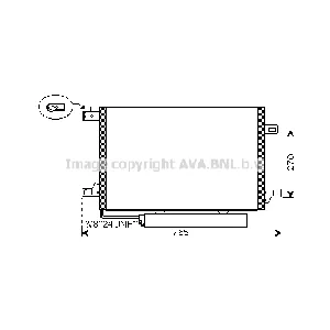 Kondenzator, klima-uređaj AVA COOLING MSA5382D AVA IC-G0RM9U