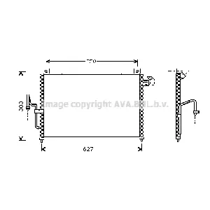 Kondenzator, klima-uređaj AVA COOLING MZ5159 AVA IC-G0RIXD