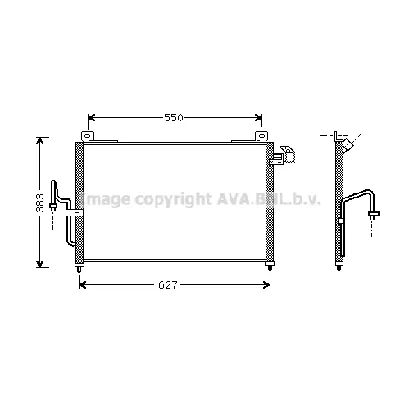 Kondenzator, klima-uređaj AVA COOLING MZ5159 AVA IC-G0RIXD