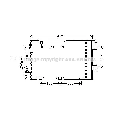 Kondenzator, klima-uređaj AVA COOLING OL5367D AVA IC-G0RLJS