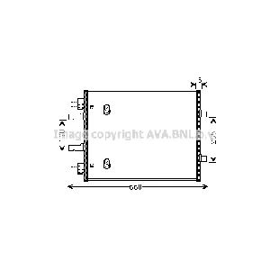 Kondenzator, klima-uređaj AVA COOLING OL5480 AVA IC-G0RLFY