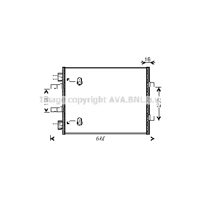 Kondenzator, klima-uređaj AVA COOLING OL5480 AVA IC-G0RLFY
