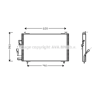 Kondenzator, klima-uređaj AVA COOLING PE5182 AVA IC-G0RIYB
